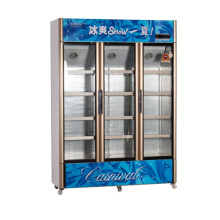 826L vertical debajo de la unidad que abre el refrigerador de la exhibición de la Multi-Puerta
